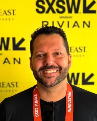 Leandro Albertini, fundador e CEO da Meta ID, no SXSW 2026 em Austin, Texas